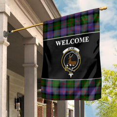 Blair Tartan Crest Black Garden Flag