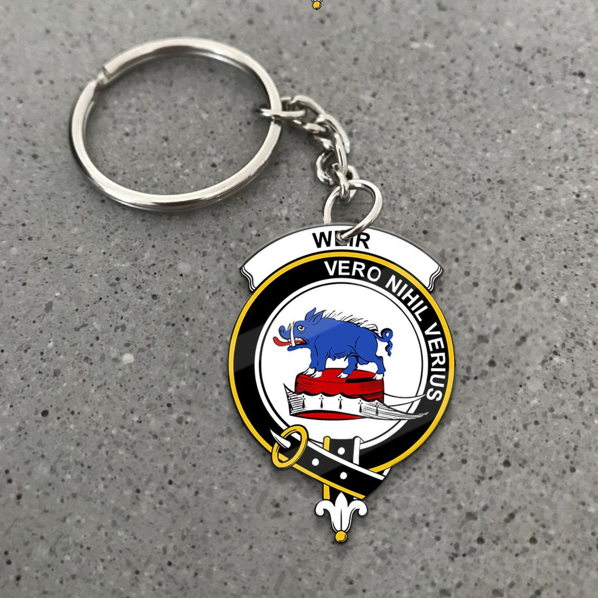 Weir Crest Keychain