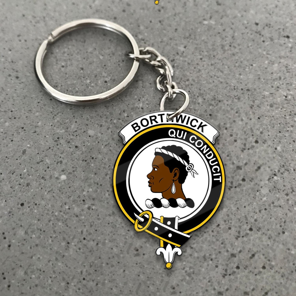 Borthwick Crest Keychain