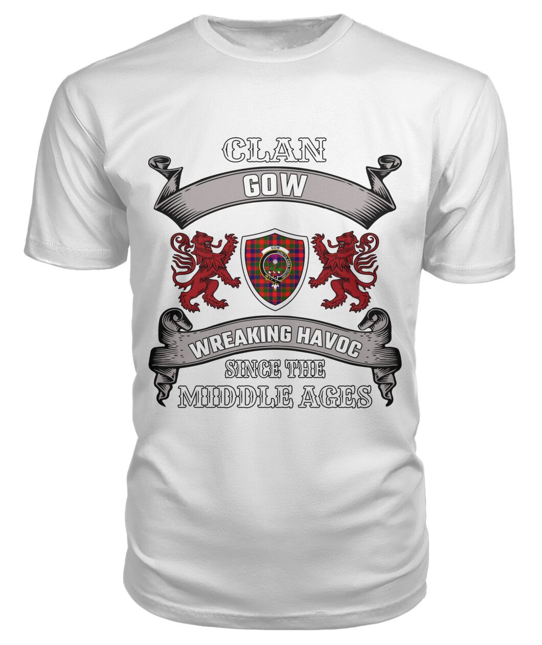 Gow of Skeoch Family Tartan - 2D T-shirt