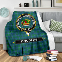 Douglas Tartan Crest Blanket - 3 Sizes