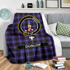 Dunlop Tartan Crest Blanket - 3 Sizes