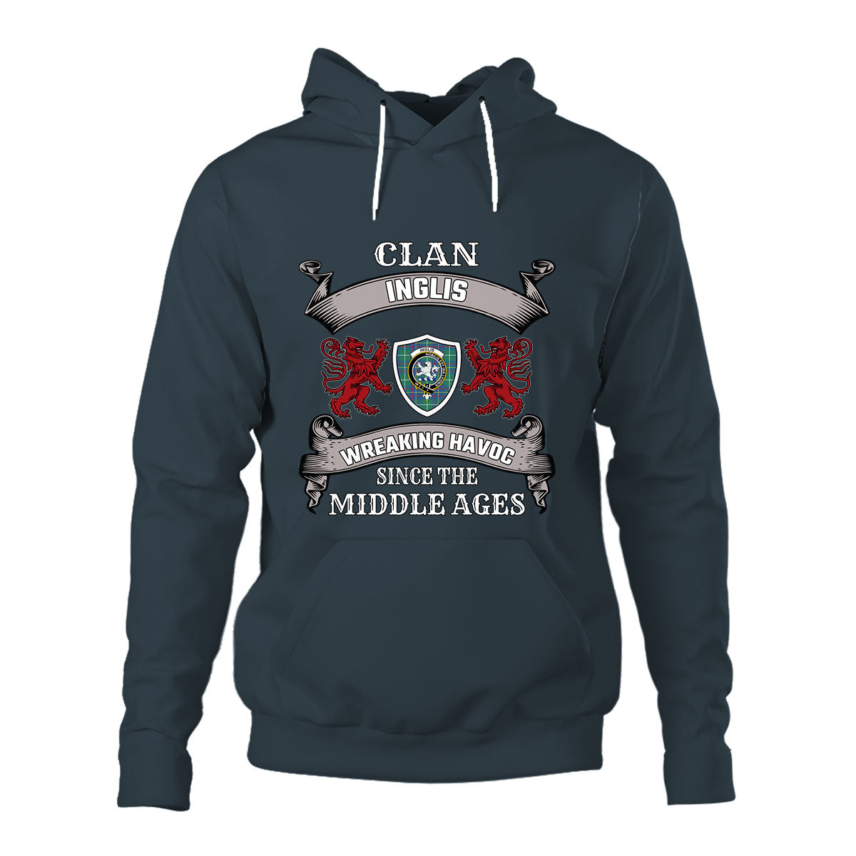 Inglis Family Tartan - 2D Unisex Hoodie