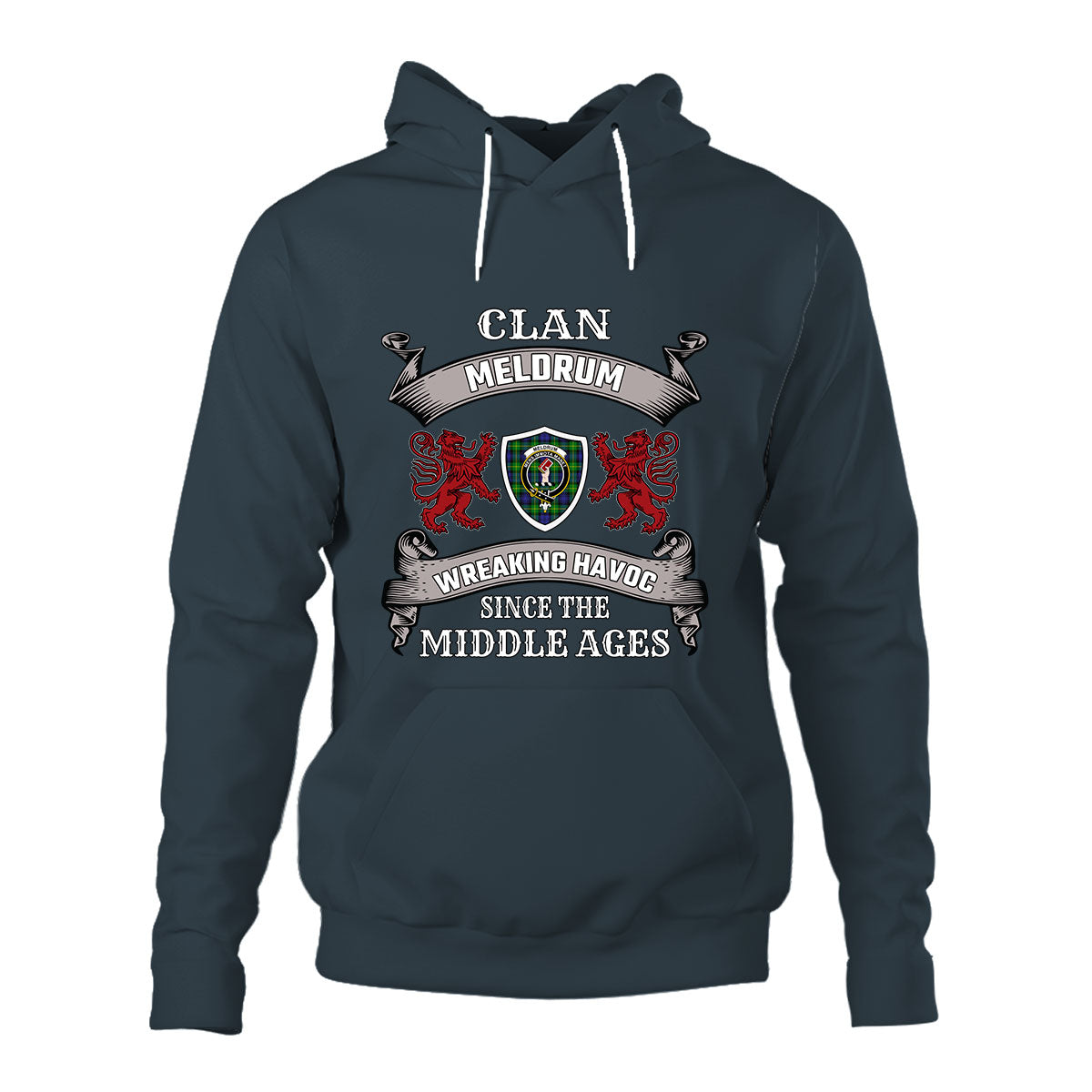 Meldrum Family Tartan - 2D Unisex Hoodie