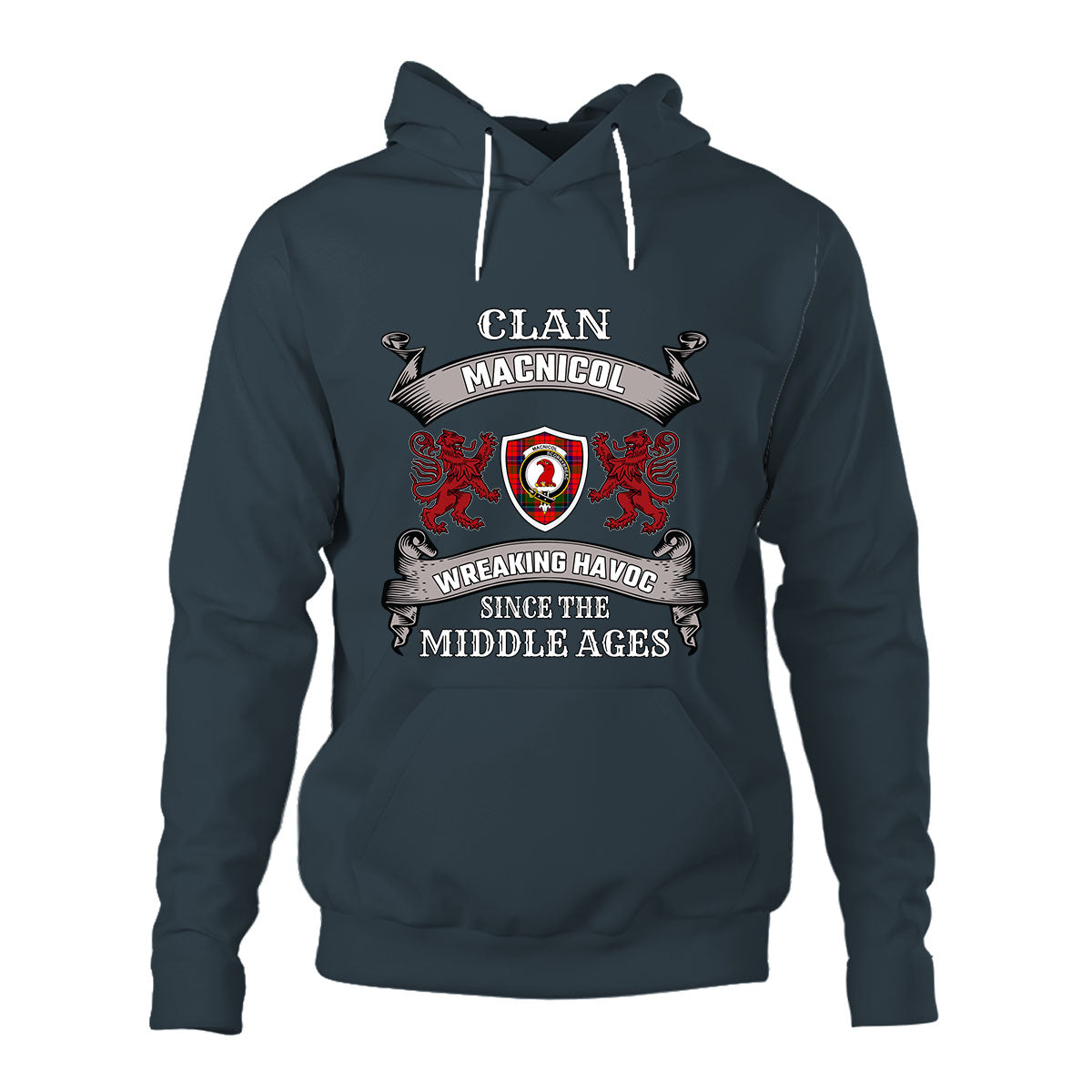 MacNicol Family Tartan - 2D Unisex Hoodie