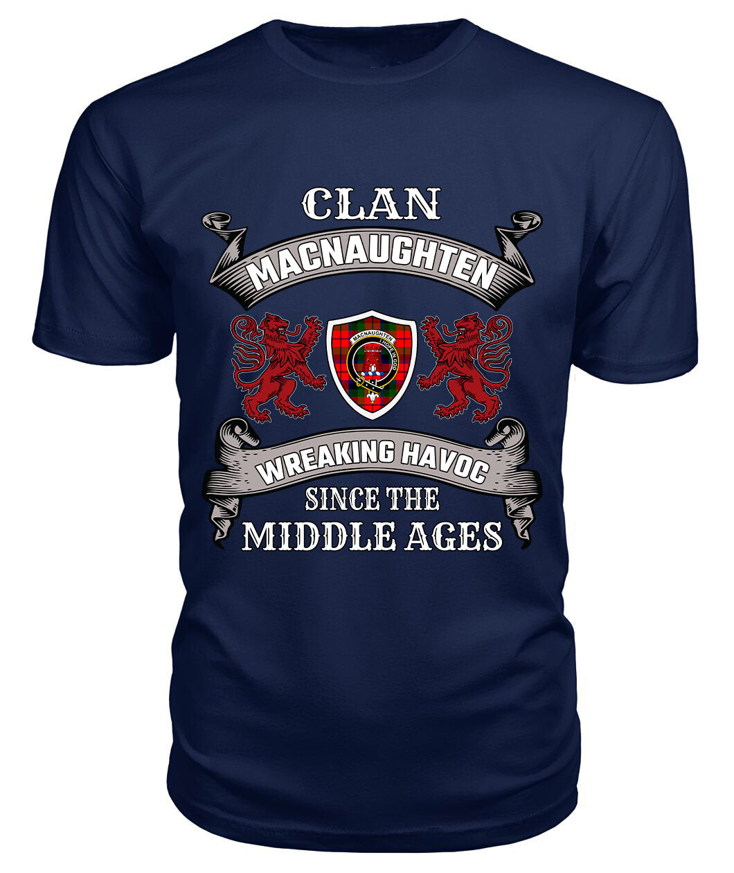 MacNaughten Family Tartan - 2D T-shirt