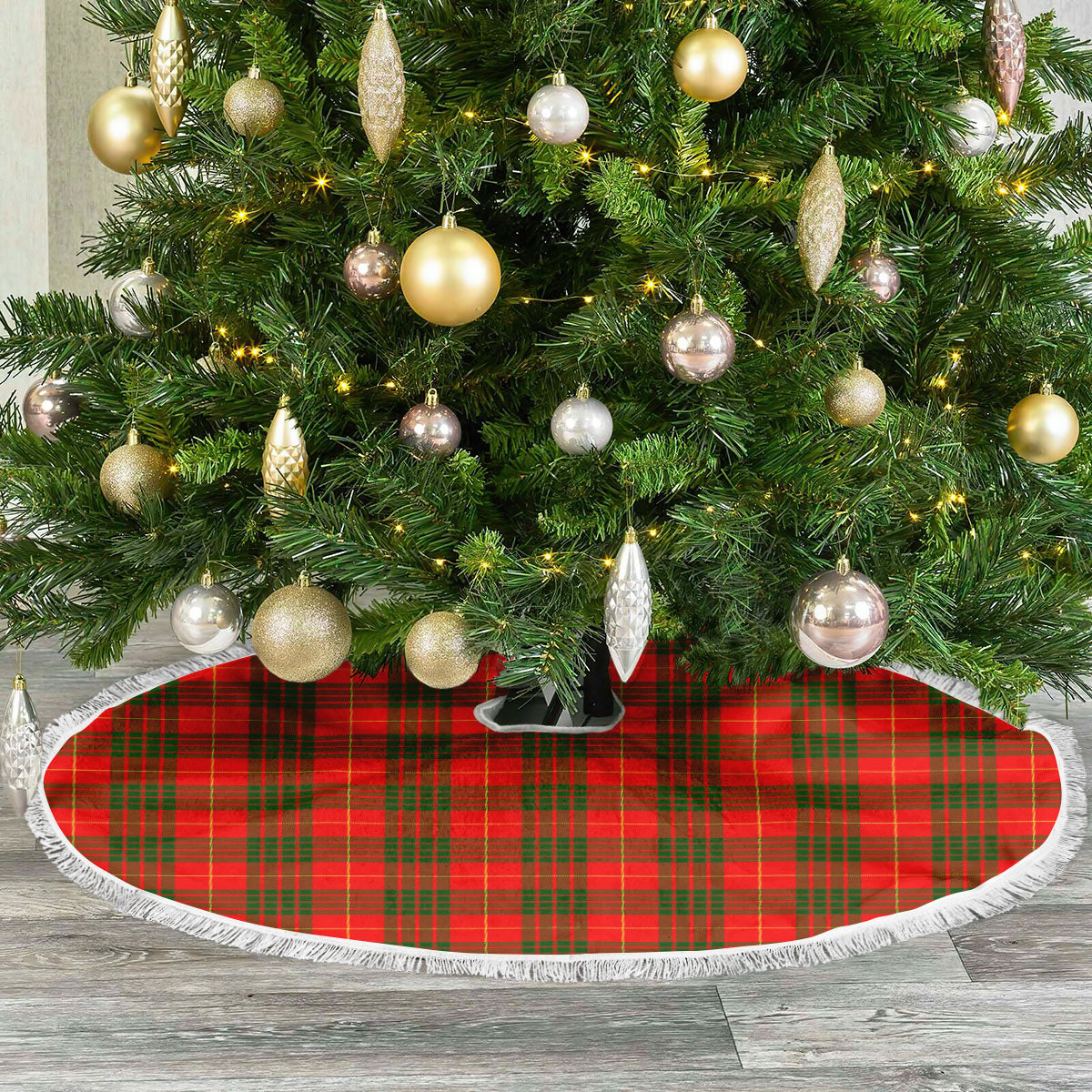 Cameron Modern Tartan Christmas Tree Skirt