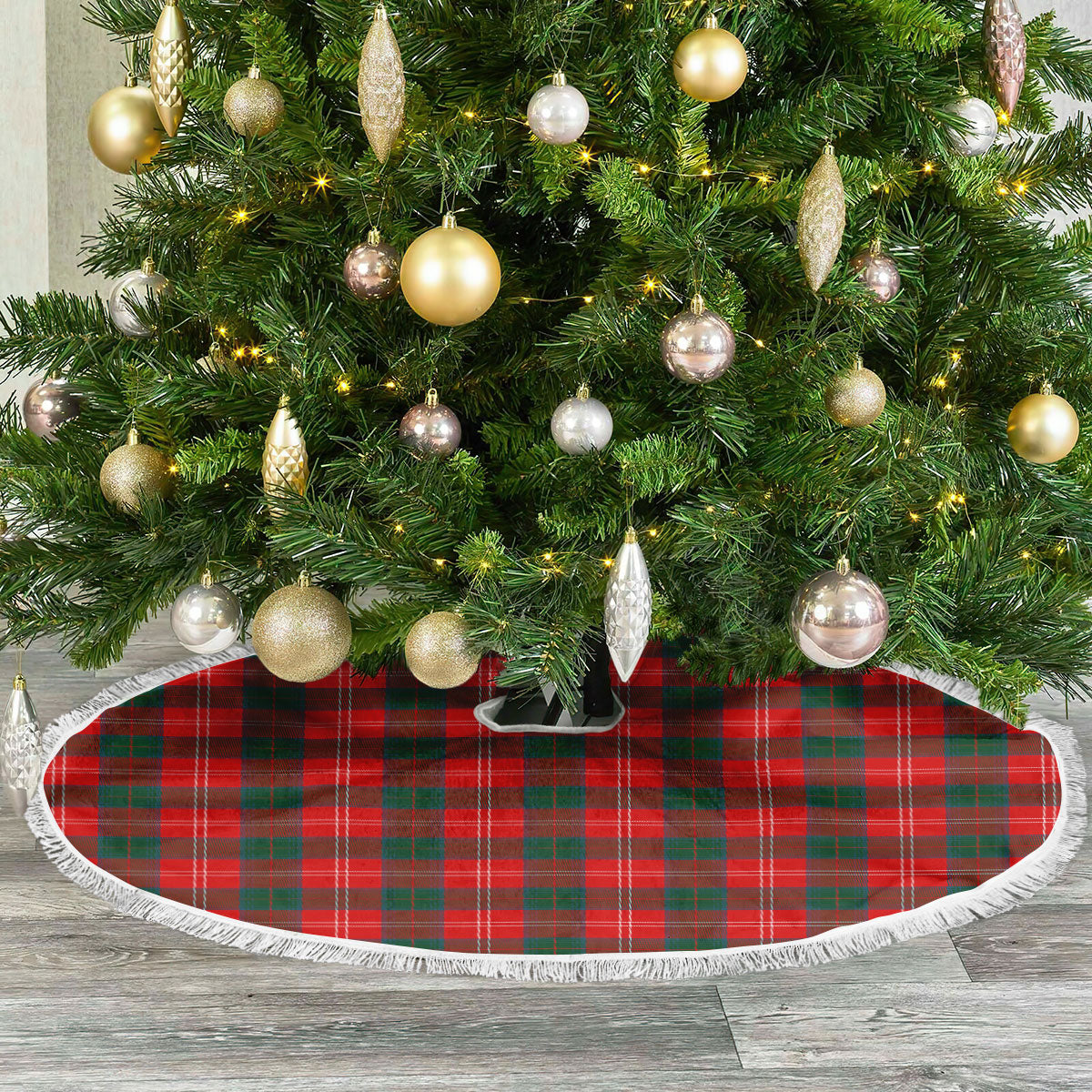 Chisholm Modern Tartan Christmas Tree Skirt