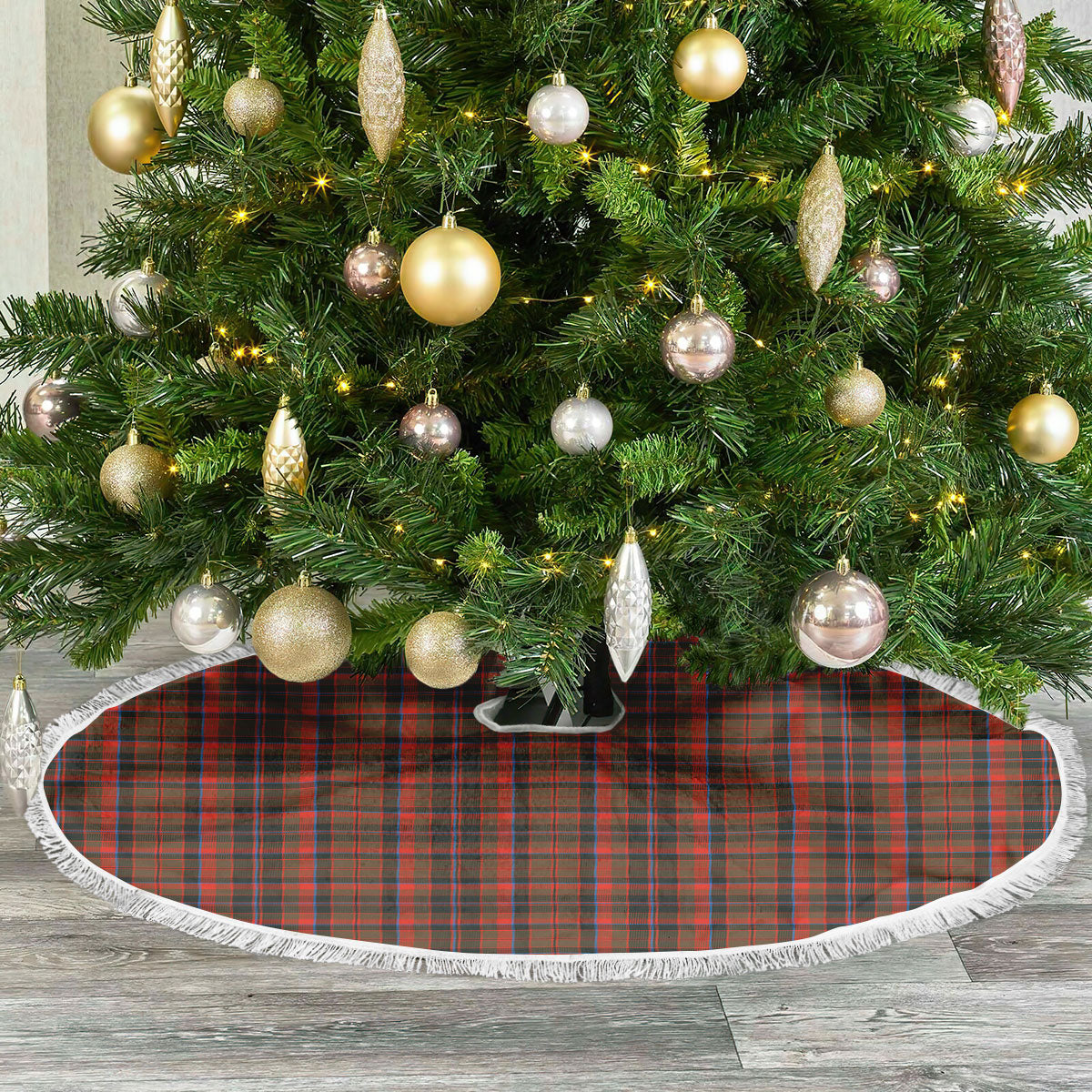 Cumming Hunting Weathered Tartan Christmas Tree Skirt