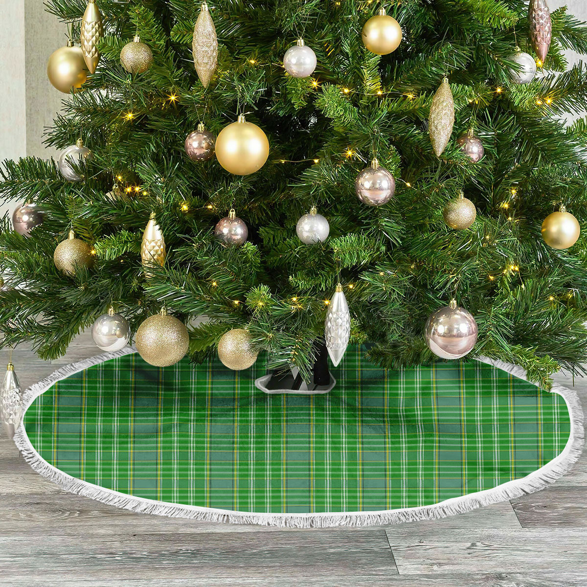 Currie or Curry Tartan Christmas Tree Skirt