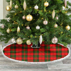 Dunbar Modern Tartan Christmas Tree Skirt