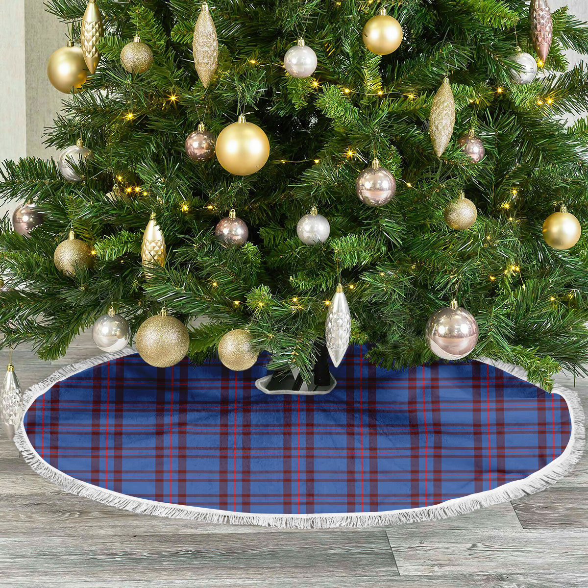 Elliot Modern Tartan Christmas Tree Skirt