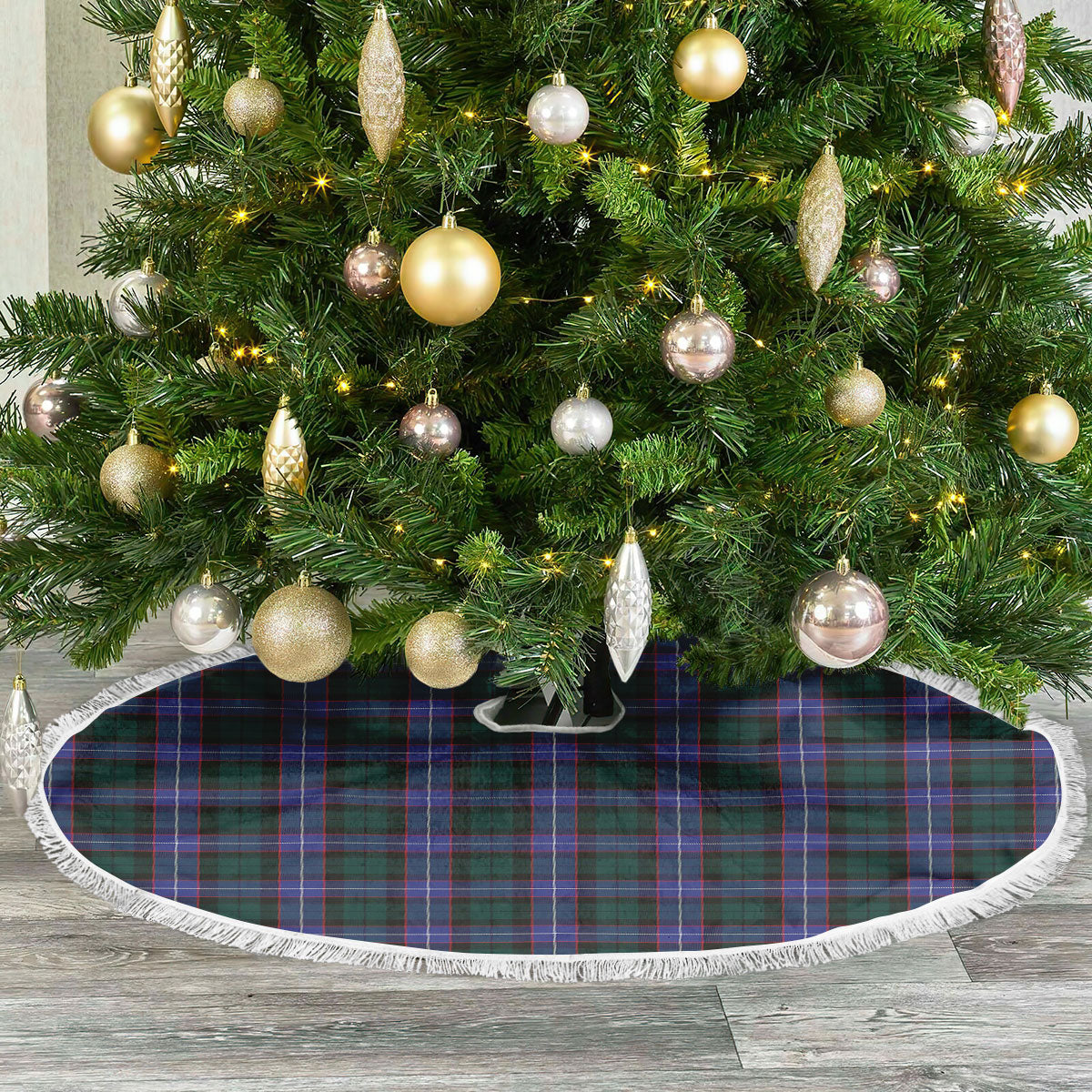 Guthrie Modern Tartan Christmas Tree Skirt