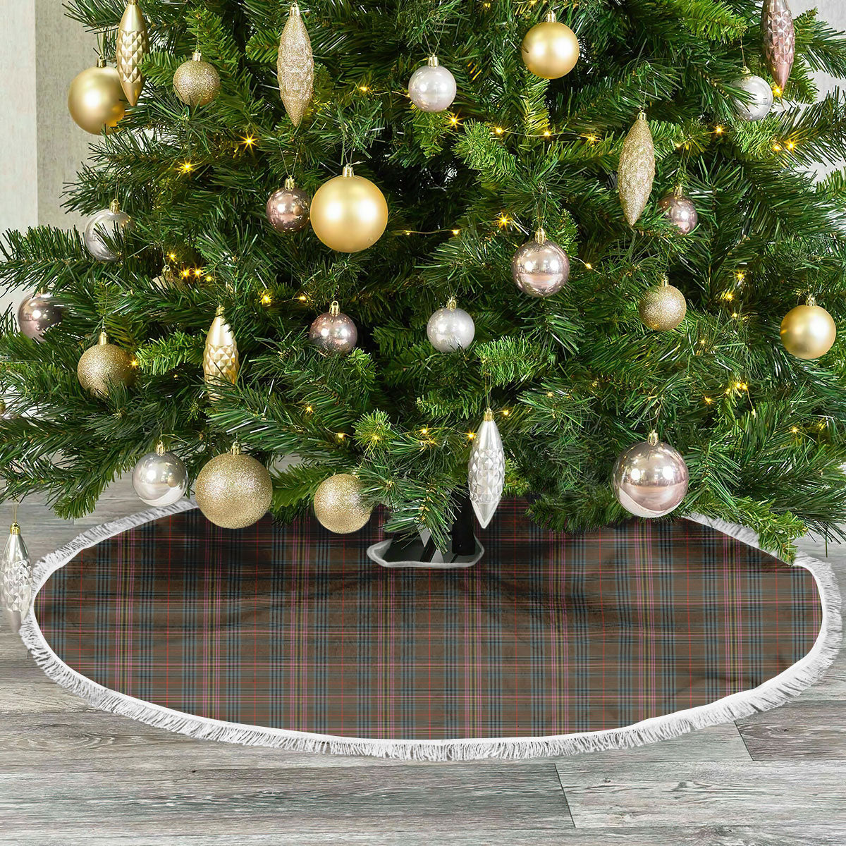 Kennedy Weathered Tartan Christmas Tree Skirt