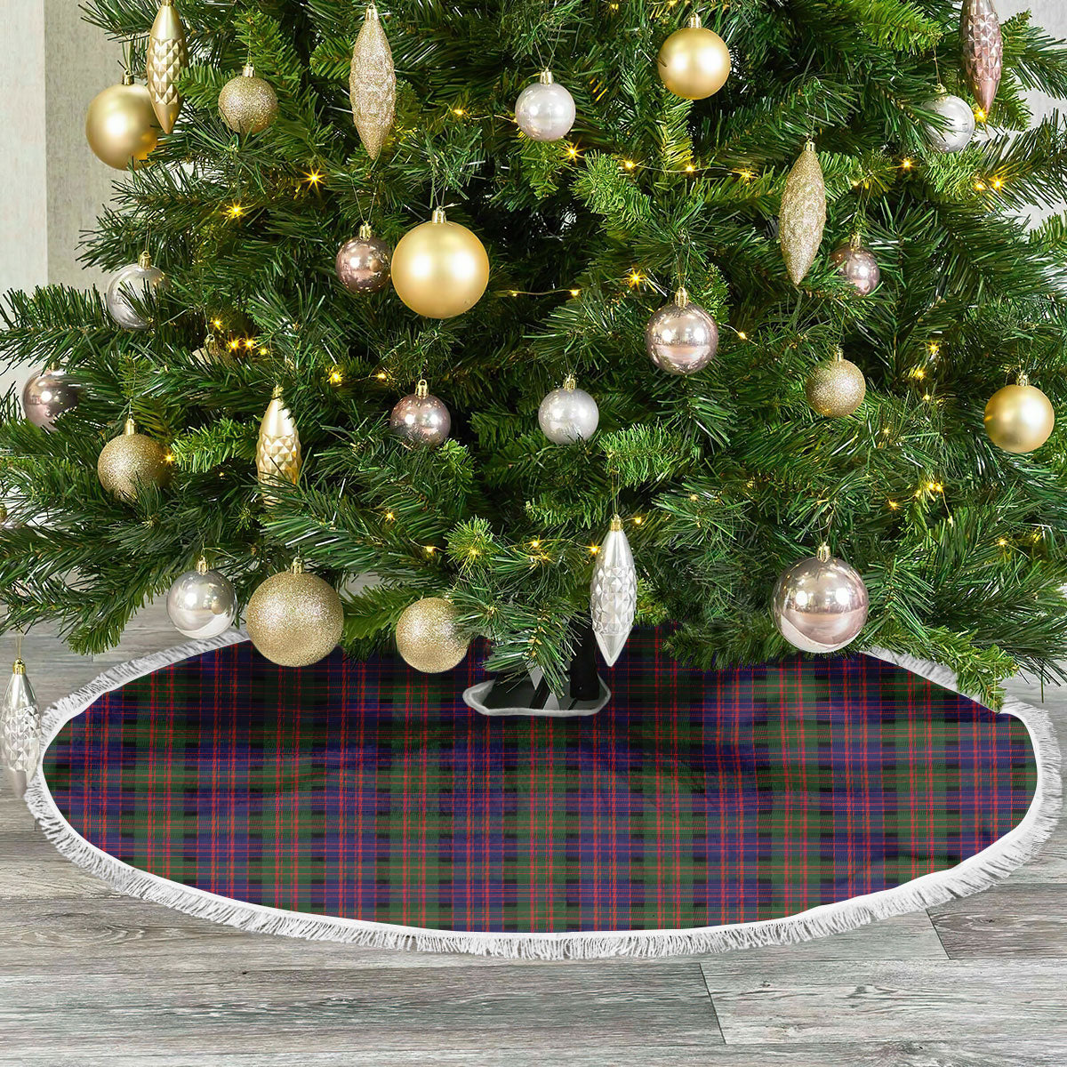 MacDonald Modern Tartan Christmas Tree Skirt