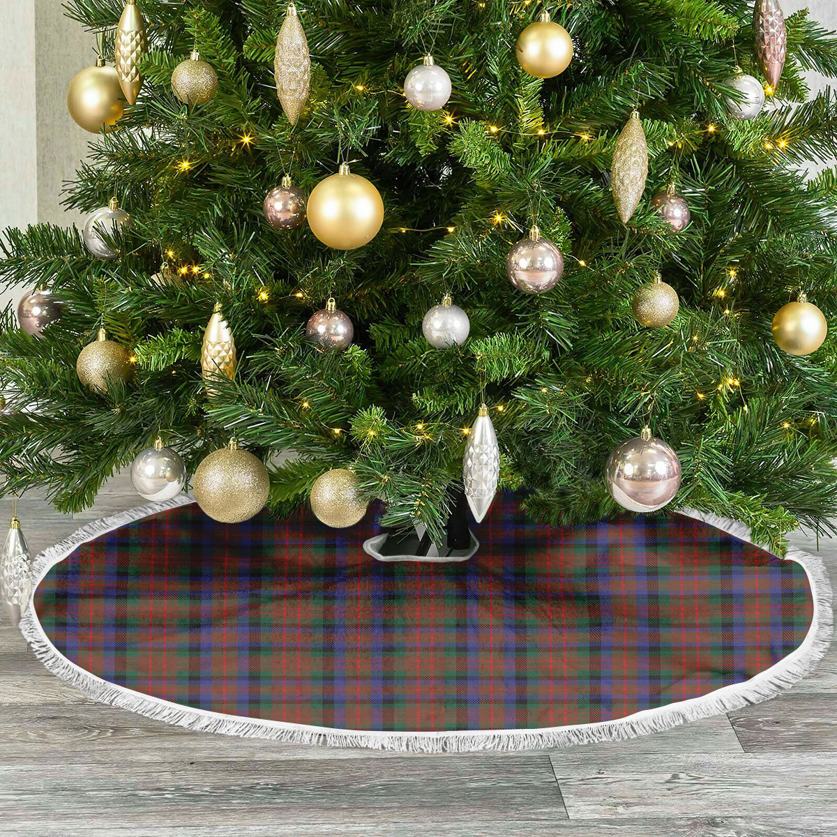 MacDuff Hunting Modern Tartan Christmas Tree Skirt