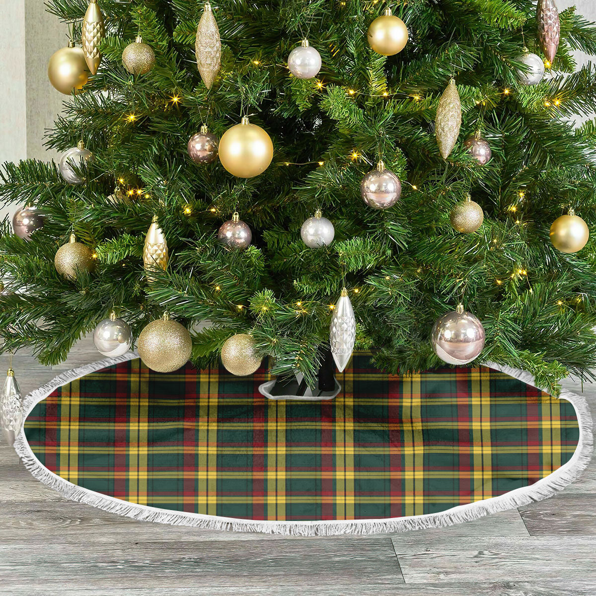 MacMillan Old Modern Tartan Christmas Tree Skirt