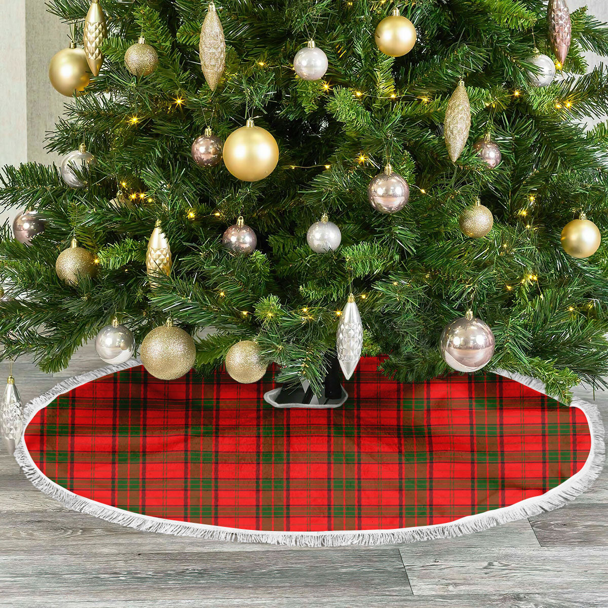 Maxwell Modern Tartan Christmas Tree Skirt