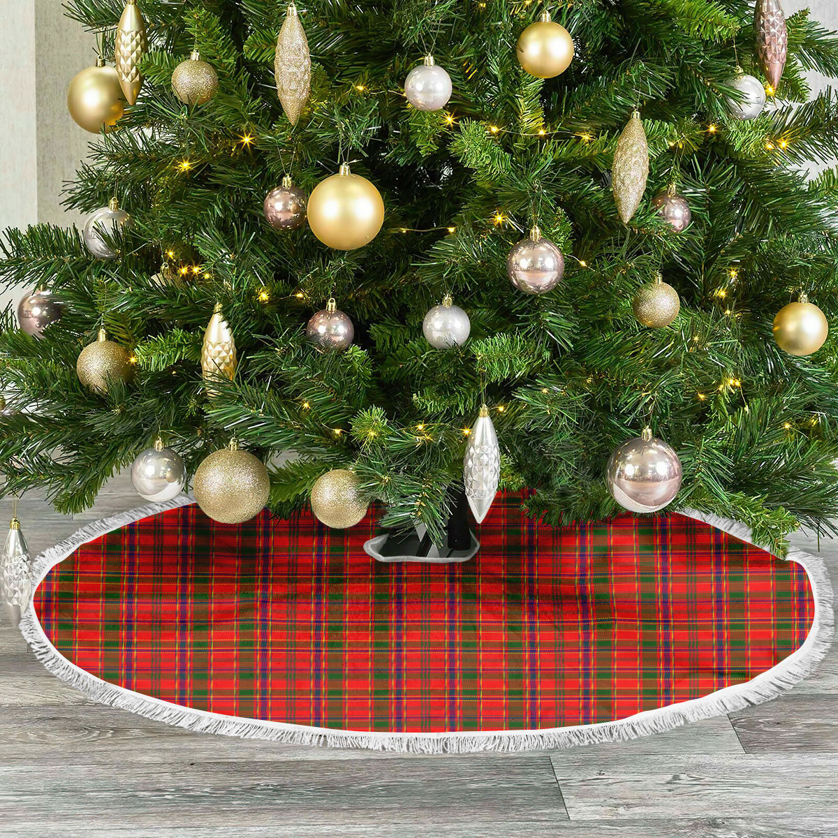 Munro Modern Tartan Christmas Tree Skirt