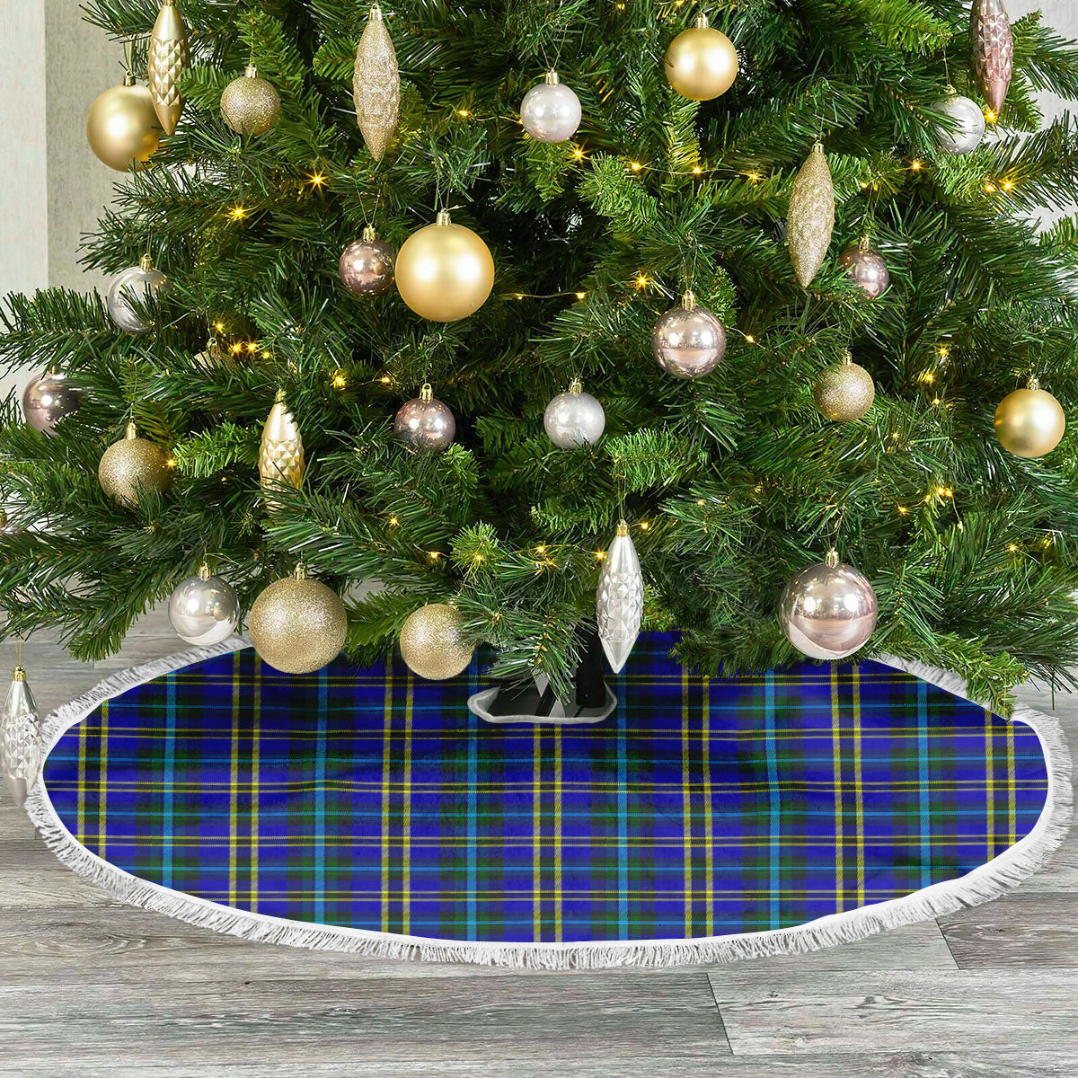 Weir Modern Tartan Christmas Tree Skirt