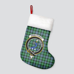 Arbuthnot Ancient Tartan Crest Christmas Stocking