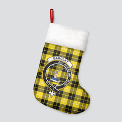 Barclay Dress Modern Tartan Crest Christmas Stocking