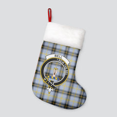 Bell of the Borders Tartan Crest Christmas Stocking