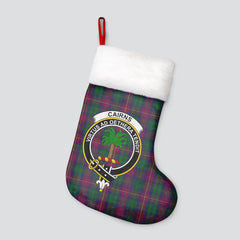 Cairns Tartan Crest Christmas Stocking