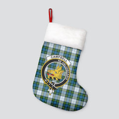 Campbell Dress Tartan Crest Christmas Stocking