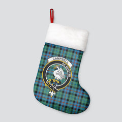 Campbell of Cawdor Ancient Tartan Crest Christmas Stocking