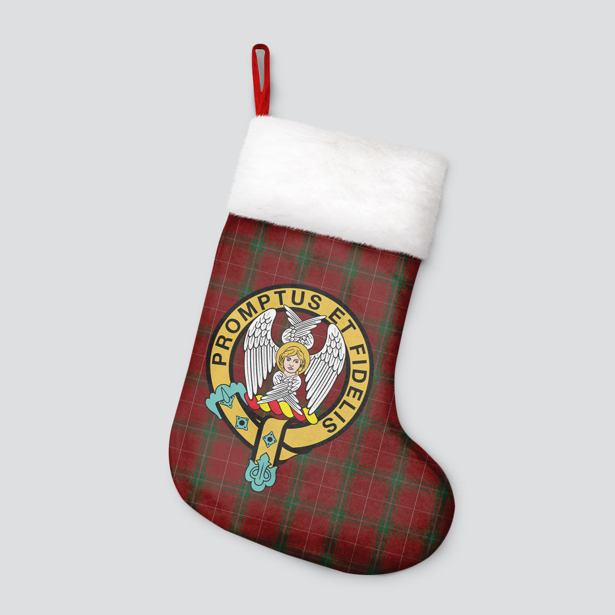 Carruthers Tartan Crest Christmas Stocking