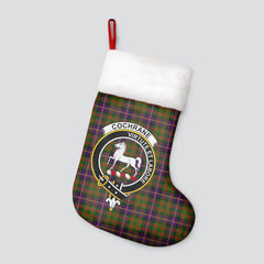 Cochrane Modern Tartan Crest Christmas Stocking