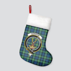 Gordon Ancient Tartan Crest Christmas Stocking