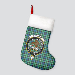 Graham of Montrose Ancient Tartan Crest Christmas Stocking