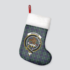 Graham of Montrose Modern Tartan Crest Christmas Stocking