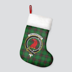 Halkerston Tartan Crest Christmas Stocking