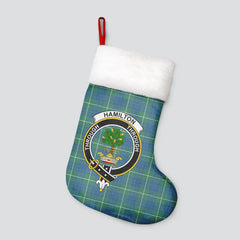 Hamilton Hunting Ancient Tartan Crest Christmas Stocking