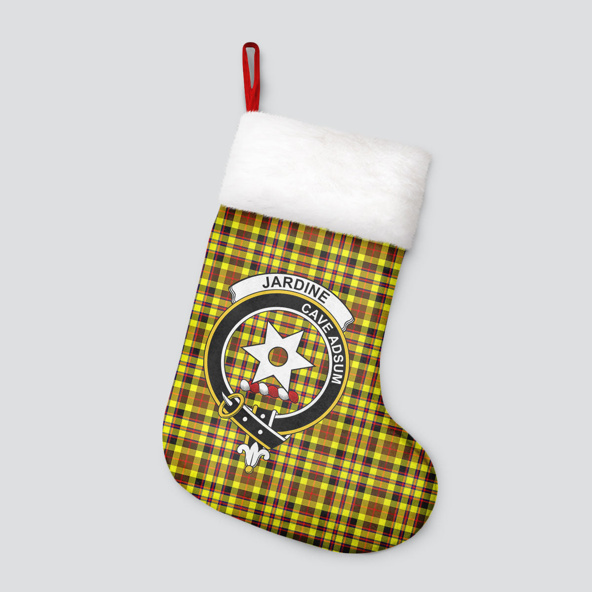 Jardine Tartan Crest Christmas Stocking