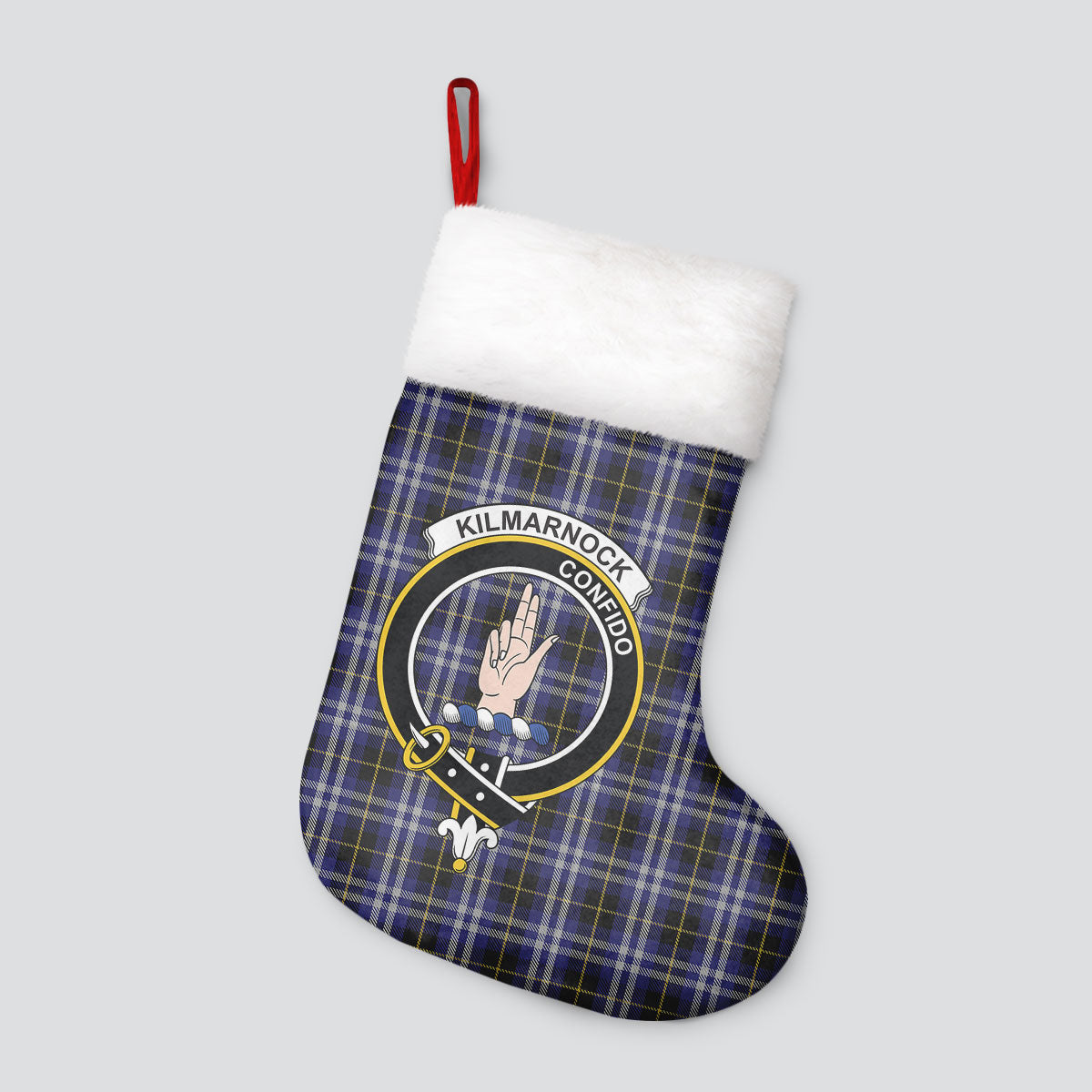 Kilmarnock Tartan Crest Christmas Stocking