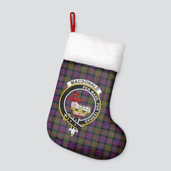 MacDonald Modern Tartan Crest Christmas Stocking