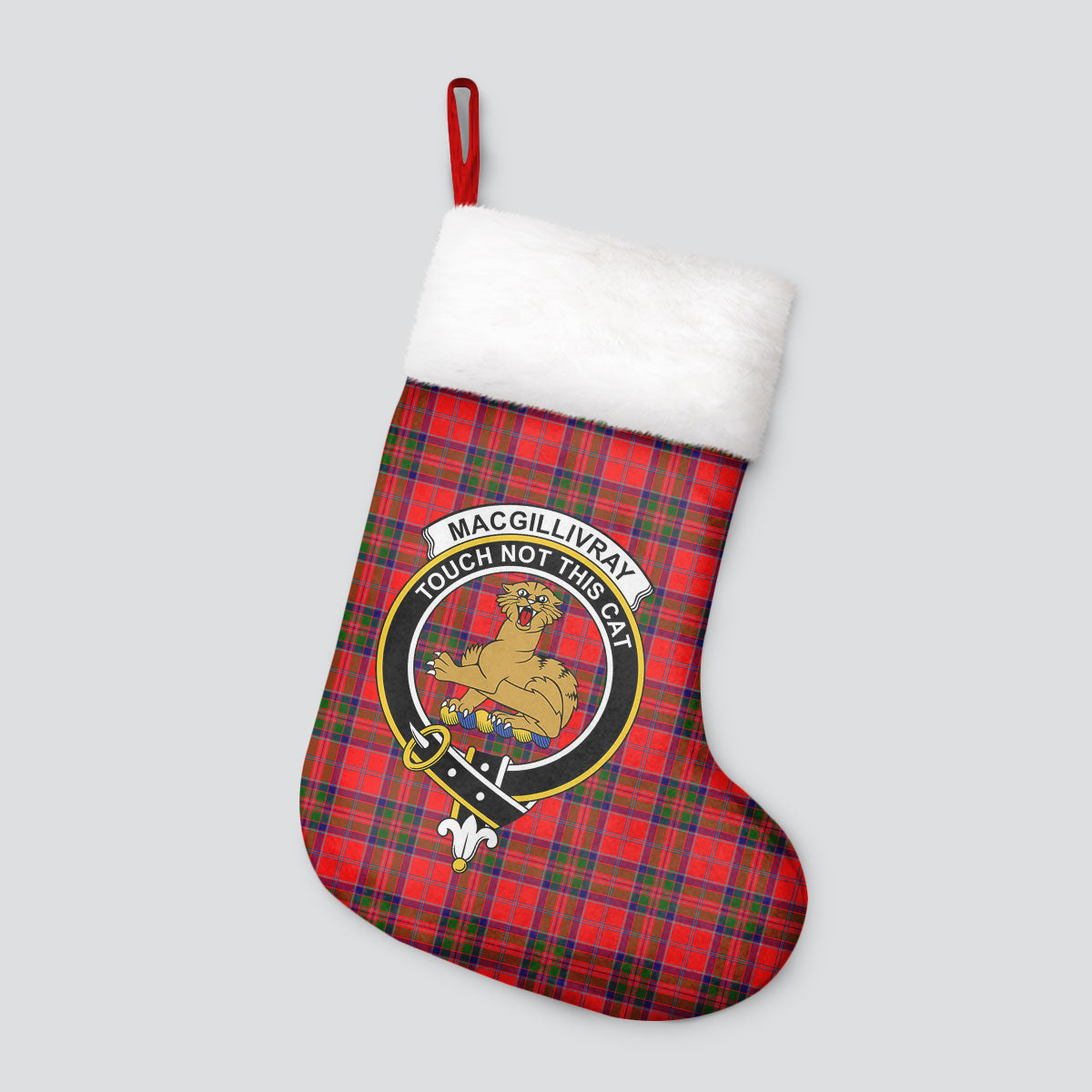 MacGillivray Modern Tartan Crest Christmas Stocking