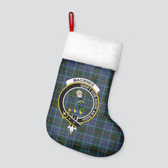 MacInnes Modern Tartan Crest Christmas Stocking