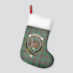 MacKinnon Hunting Ancient Tartan Crest Christmas Stocking