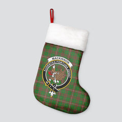 MacKinnon Hunting Modern Tartan Crest Christmas Stocking