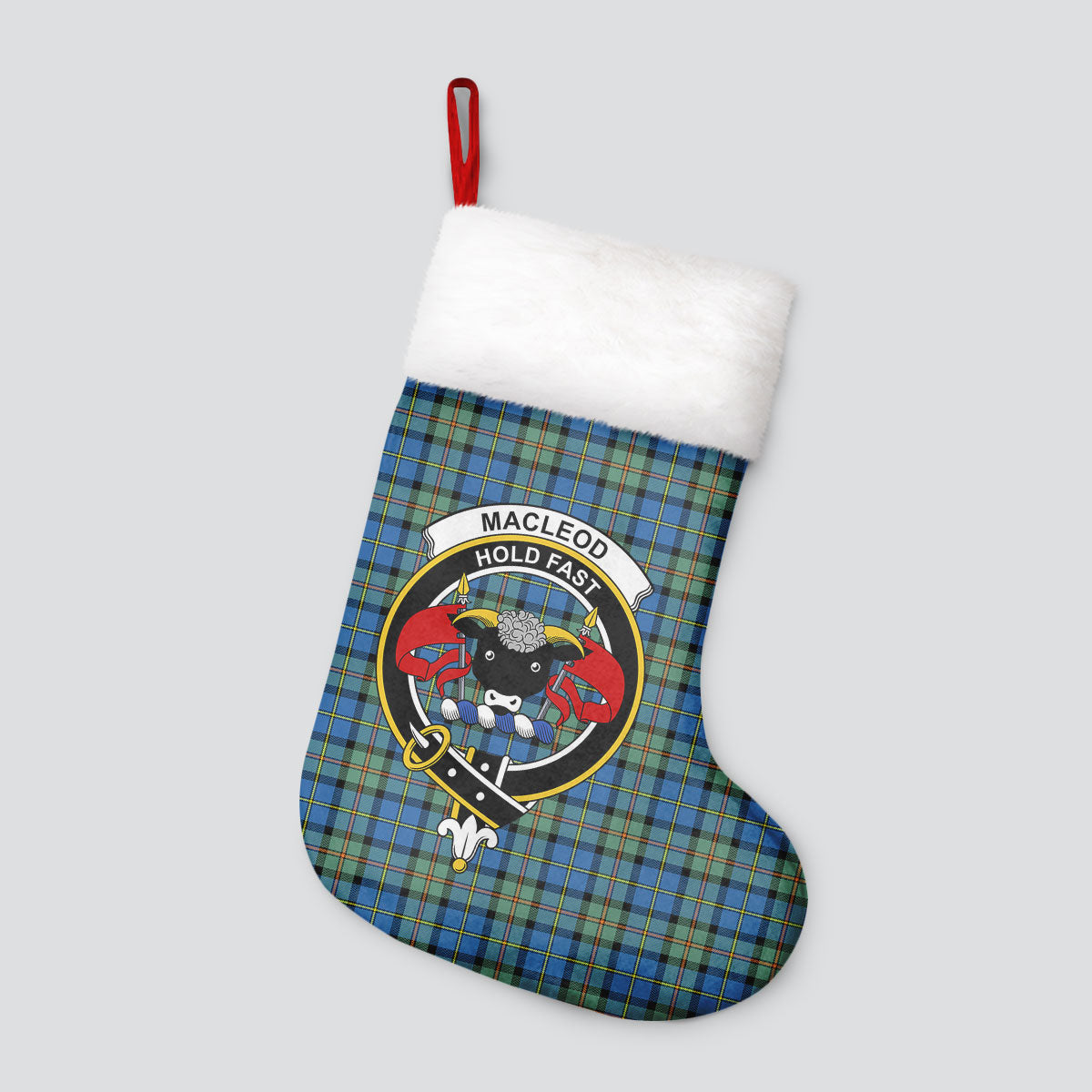 MacLeod of Harris Ancient Tartan Crest Christmas Stocking