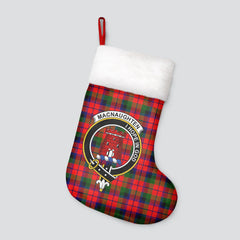 MacNaughten Tartan Crest Christmas Stocking