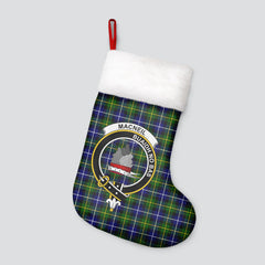 MacNeil of Barra Modern Tartan Crest Christmas Stocking