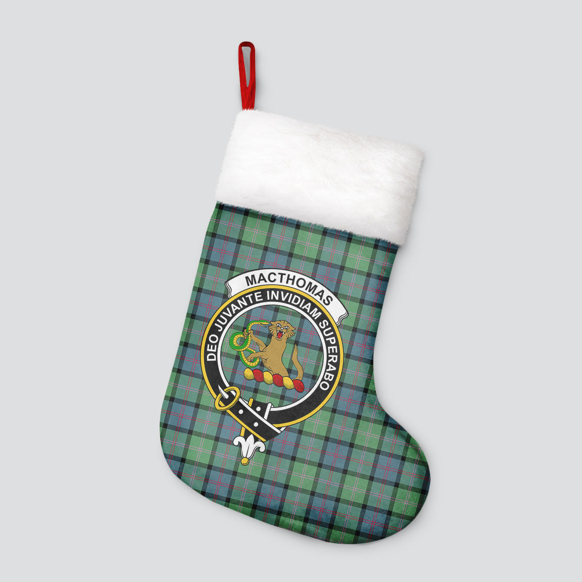 MacThomas Ancient Tartan Crest Christmas Stocking