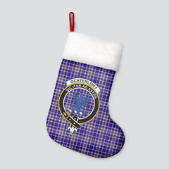 Ochterlony Tartan Crest Christmas Stocking