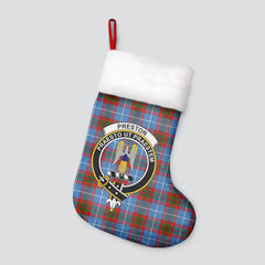 Preston Tartan Crest Christmas Stocking